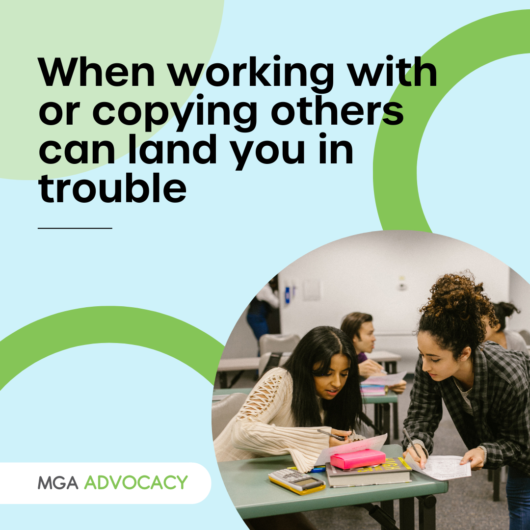 Here’s what to do if you receive a Notice of a Suspected Breach for collusion or plagiarism.